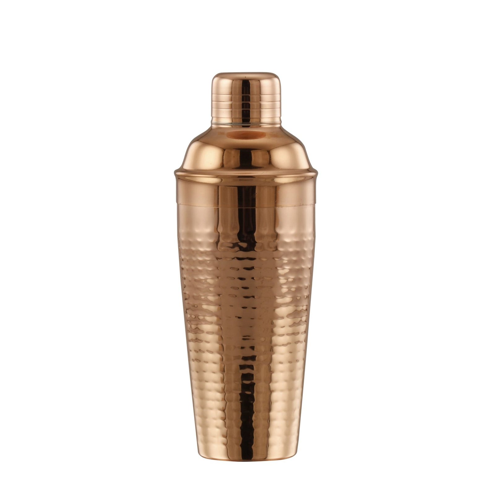Copper Plated Stainless Steel Hammered Cobbler Shaker