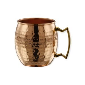 Copper hammered moscow mule mug