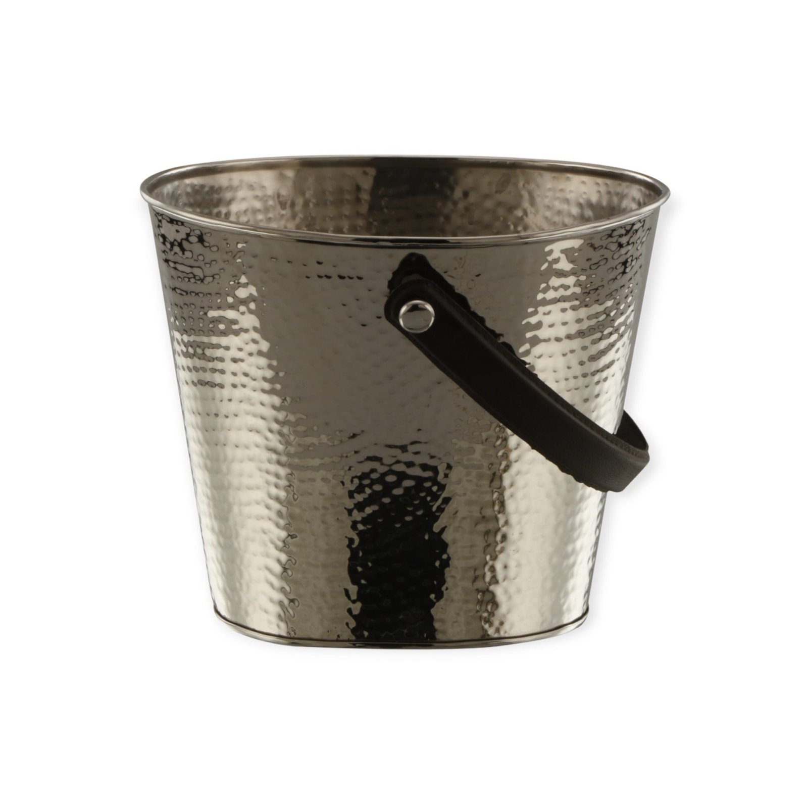 Stainless Steel Champagne Bucket With Leather Handle