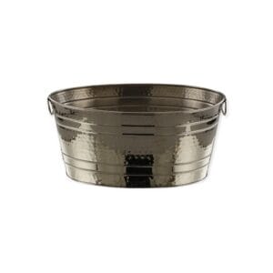 Stainless Steel Hammered Beverage Tub