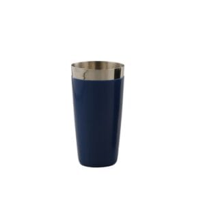 Stainless steel blue vinyl Boston cocktail shaker