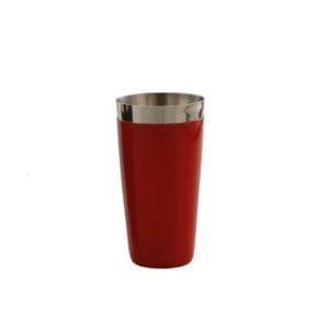 Stainless Steel Red Vinyl Boston Cocktail Shaker