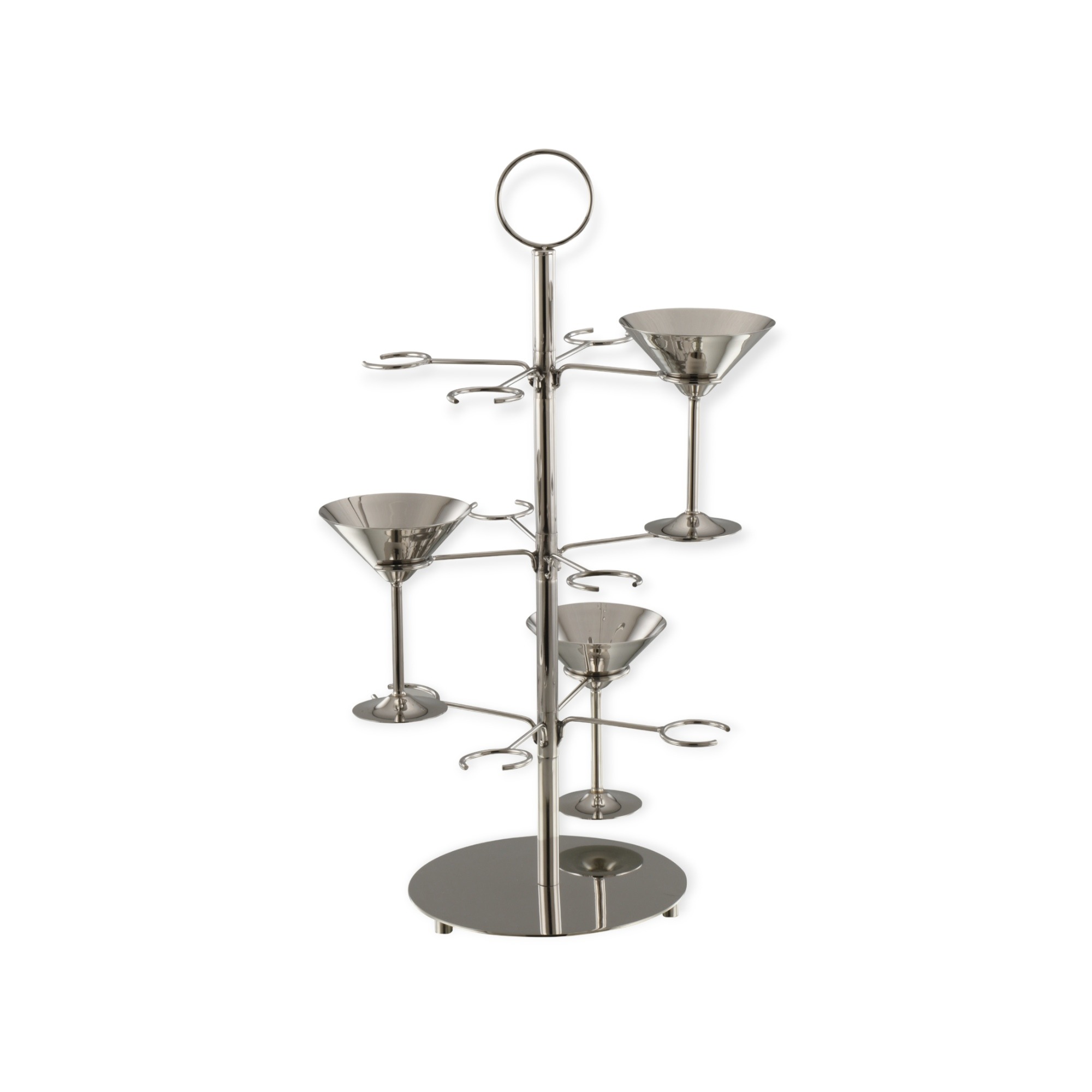 Best Manufacturers & Suppliers of Stainless Steel 3 Tier Martini Glass Holder Stand