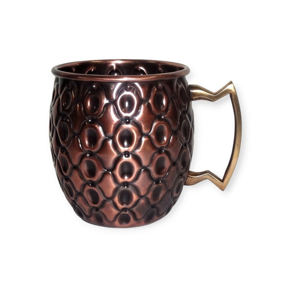Antique Copper Moscow Mule Embossed Mug
