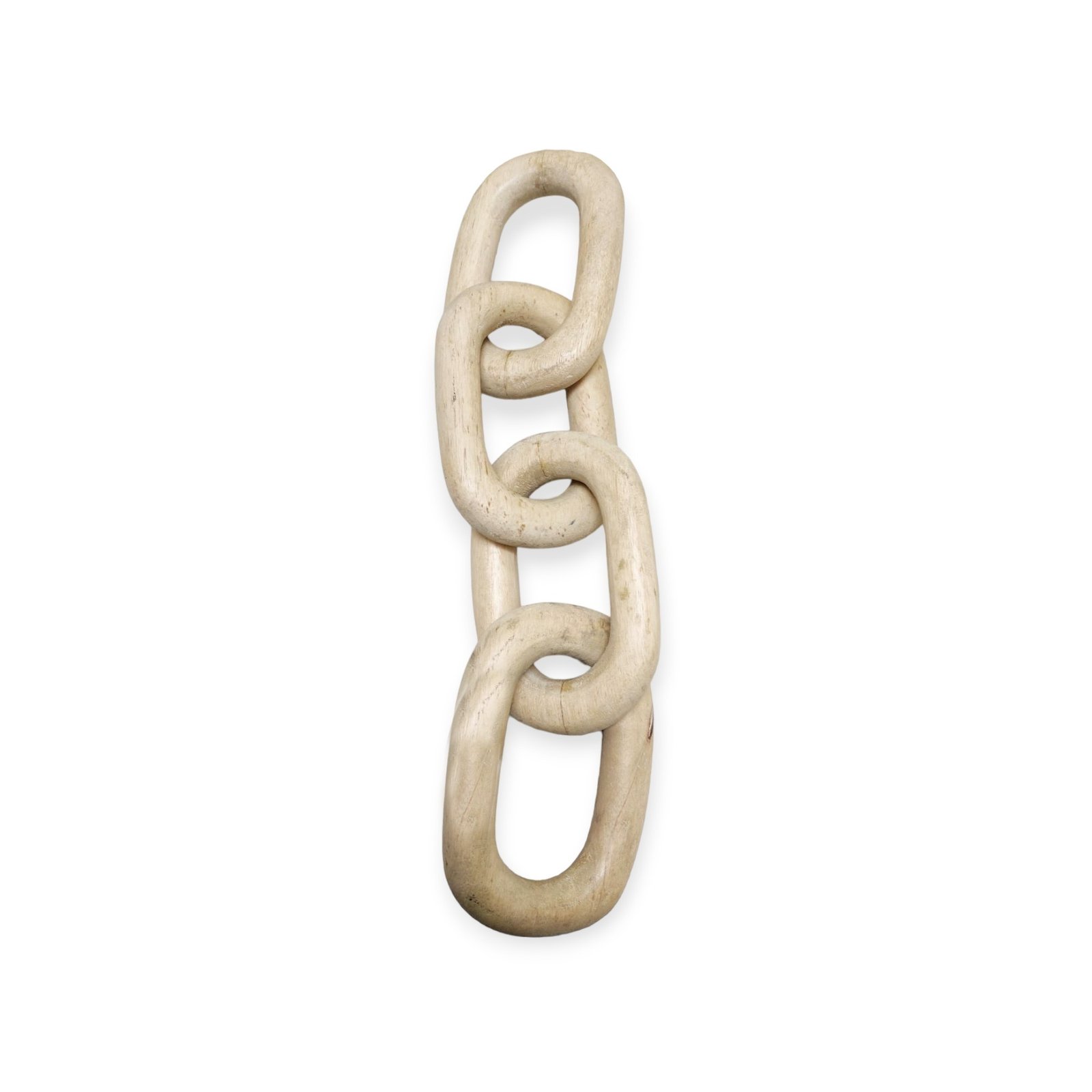 White Wash Wooden Link Chain