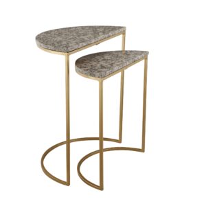 Marble Top Nesting Side Tables