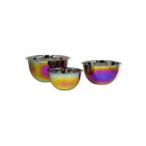 PVD Coated Stainless Steel Mixing Bowl Set of 3