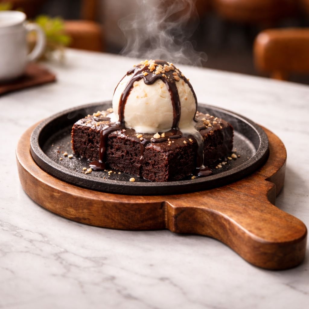 Sizzler Platter With Wooden Base - Image 5