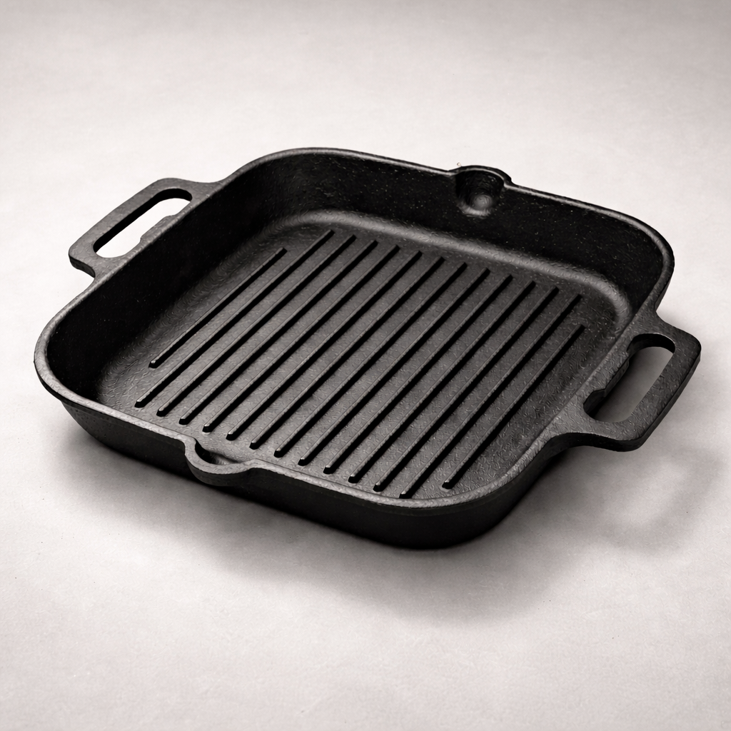 Cast Iron Pre-Seasoned Grill Pan - Image 3