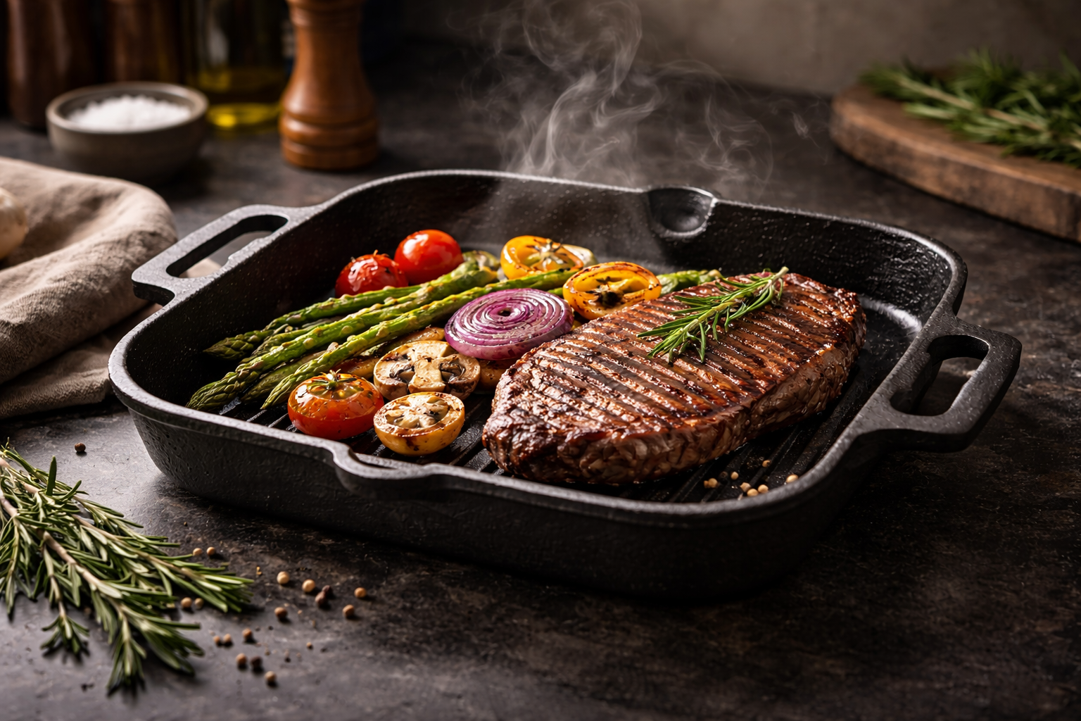Cast Iron Pre-Seasoned Grill Pan - Image 5