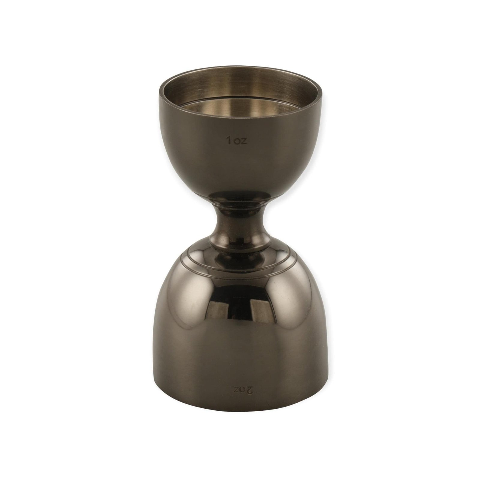 Gun Metal Coated Stainless Steel Bell Jigger