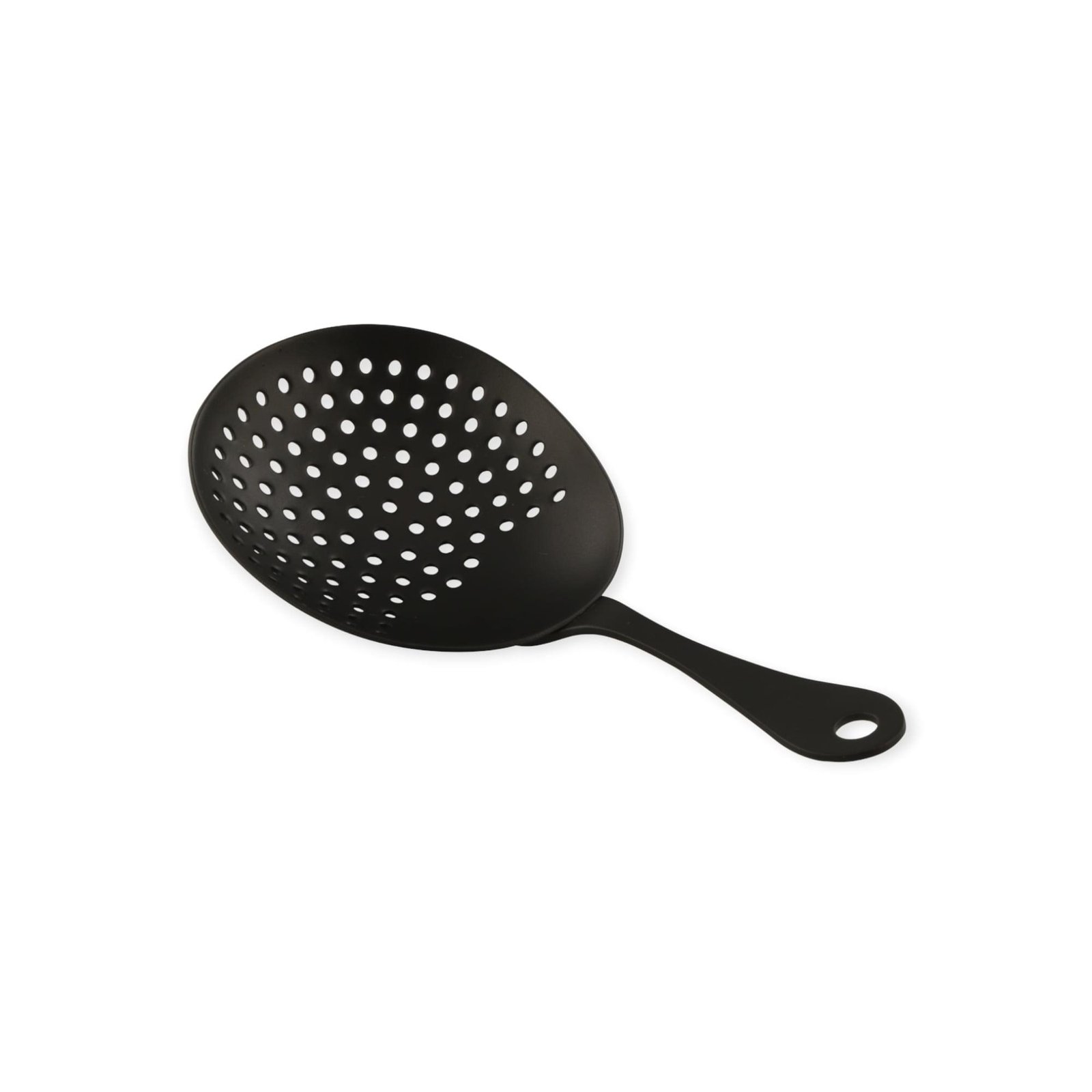 Black Powder Coated Stainless Steel Julep Bar Strainer