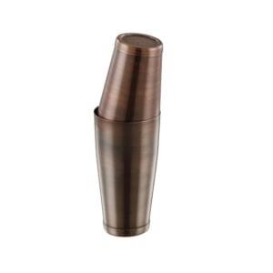 Antique Copper Stainless Steel Tin Cocktail Shaker